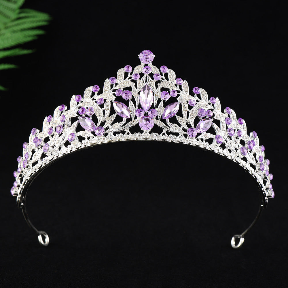 Alloy Rhinestone Princess Birthday Crown Photo Studio Hair Accessory