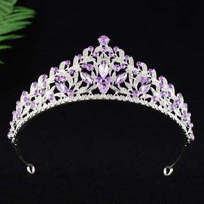 Alloy Rhinestone Princess Birthday Crown Photo Studio Hair Accessory