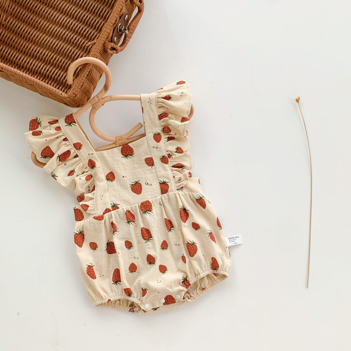 Women's Strawberry Romper Sleeveless Vest