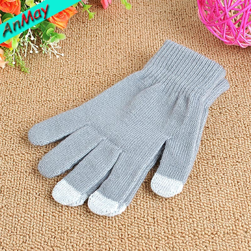 Touch screen gloves warm knit wool touch screen gloves winter touch gloves