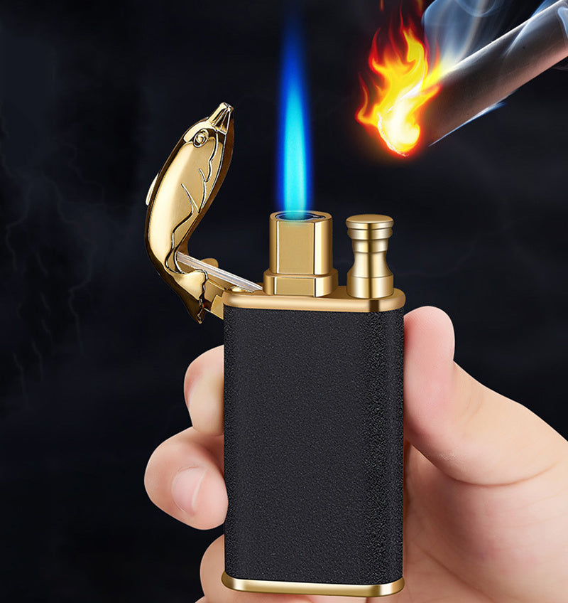 Blue Flame Double Fire Metal Lighter