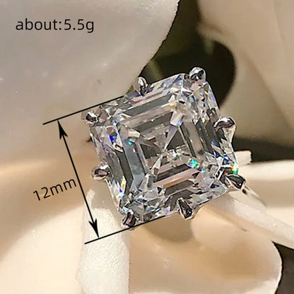 Square Zircon Ring For Women