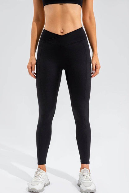 High Waist Active Leggings with Pockets for Women
