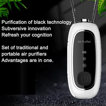 Negative ion air purifier neck hanging portable small fresh machine portable air purifier smoking