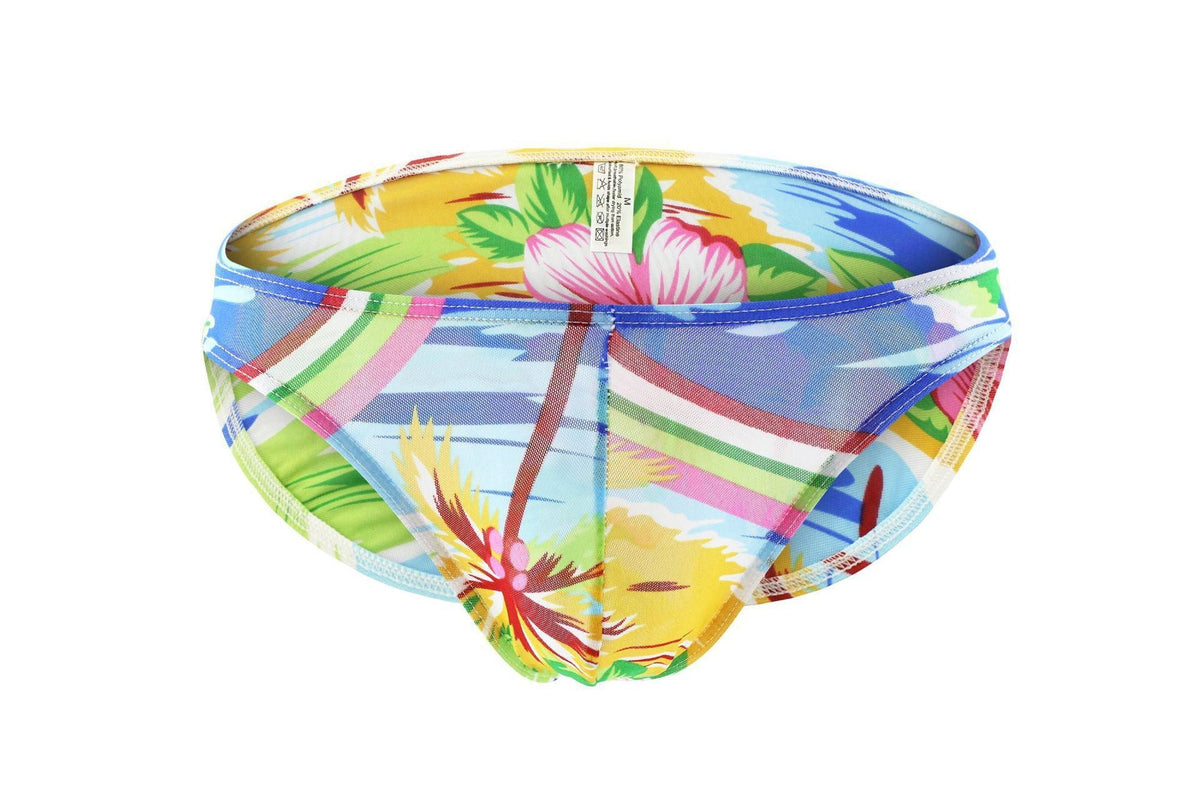 Men's Printed Breathable Mesh Multi-color Briefs