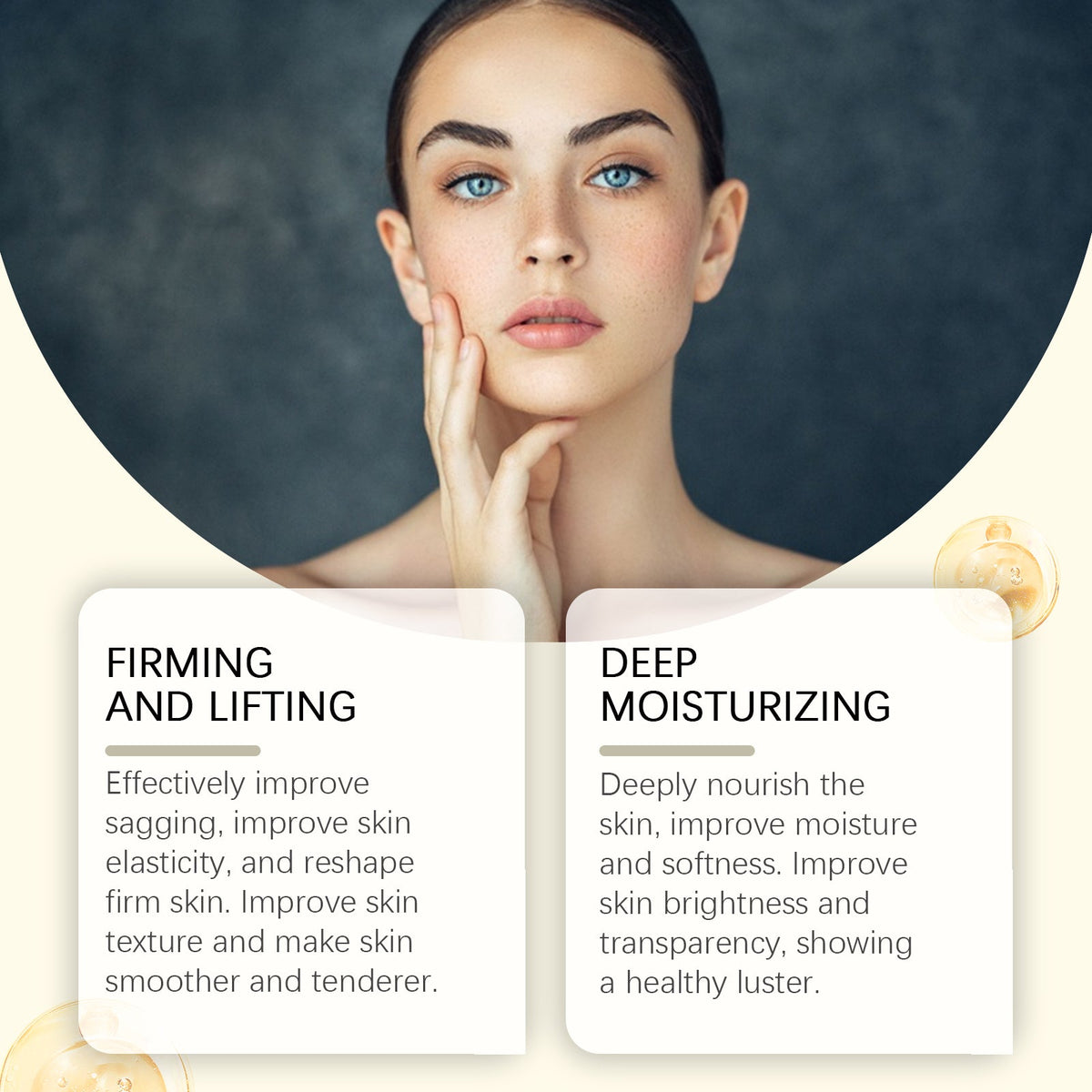 Firming Essence, Facial Essence Moisturizes Skin, Rejuvenates And Hydrates, Firming And Tenderizing Skin