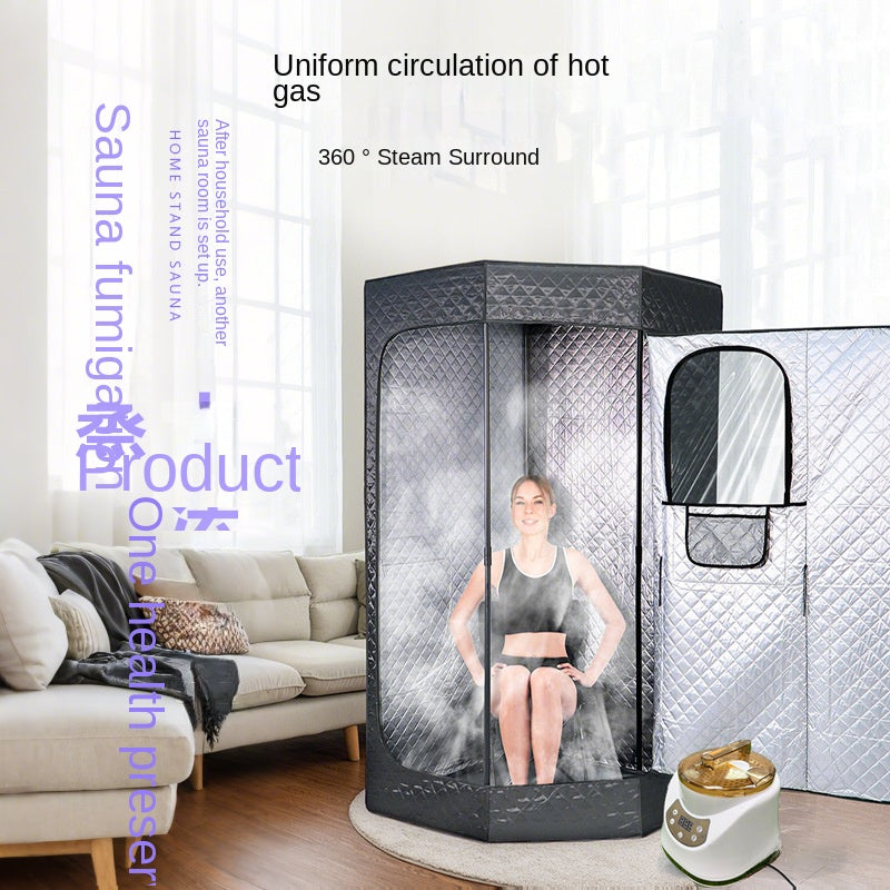 Portable Sauna Tent Five-Sided Home Bracket Steam Bath Box