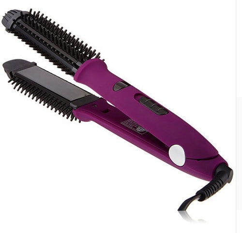 Electric Hair Curler Straightener Comb