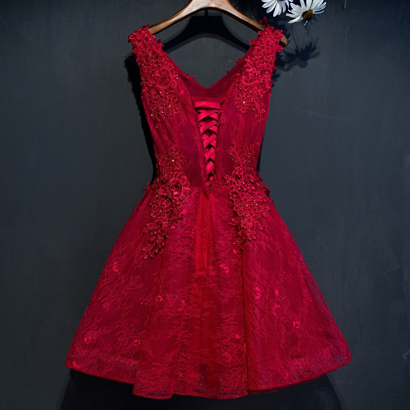 Short wedding evening dress