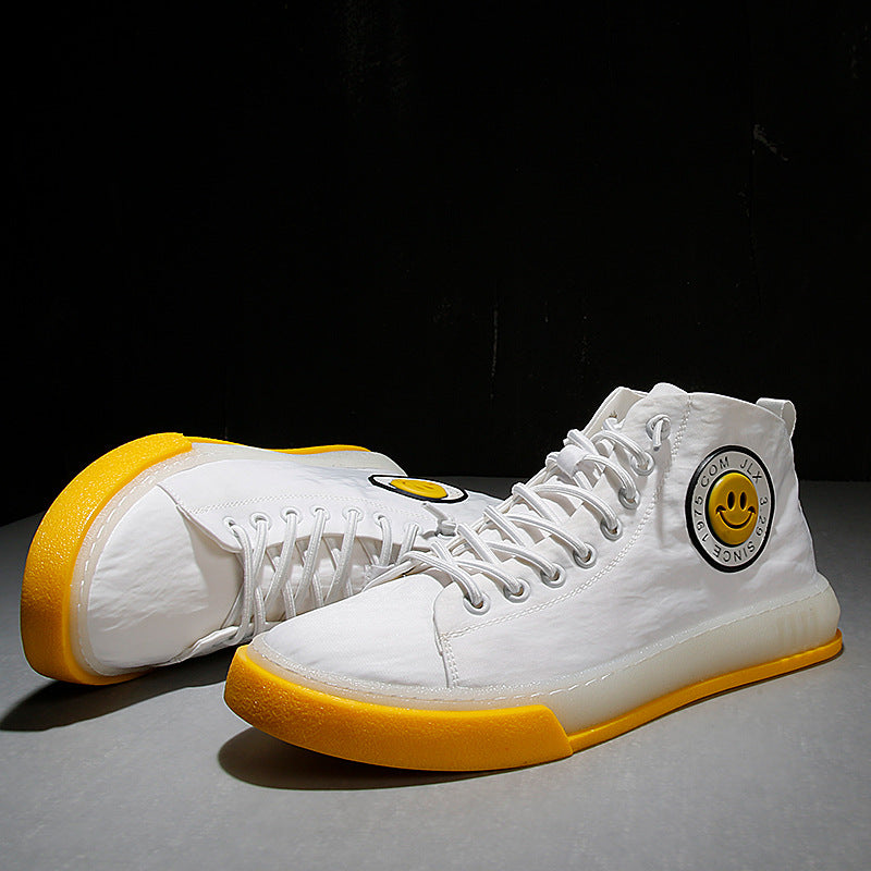 High top canvas shoes