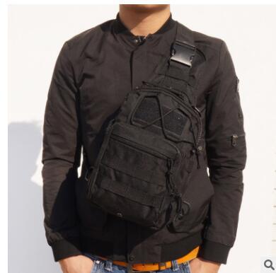 Tactical Canvas Camo Chest Bag – Outdoor Sports & Riding Pack