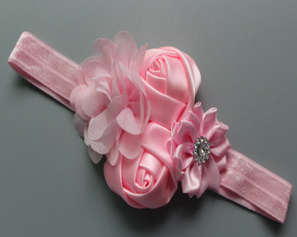 Children's Chiffon Rose Elastic Hair Band