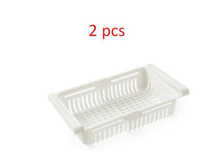 Stretchable Multifunction Refrigerator Storage Basket