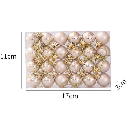 Christmas Ball Plastic Electroplating Christmas Ball Christmas Tree Creative Decoration Gift