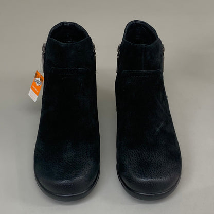 PROPET Waverly Leather Walking Ankle Boot XX(4E) Women's SZ 8 Black Suede WFX085LBS-E-08