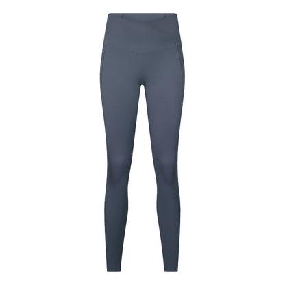 Cross-waistband Athletic Leggings For Women