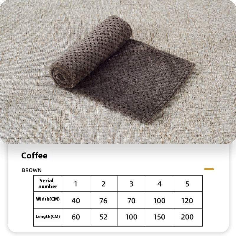 Summer Coral Fleece Blanket For Dogs Sleeping Pets