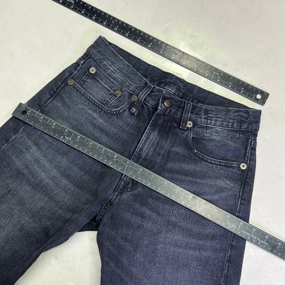 R13 Relaxed Distressed Boyfriend Jeans Made In Italy Women's Sz 24 Jake Black