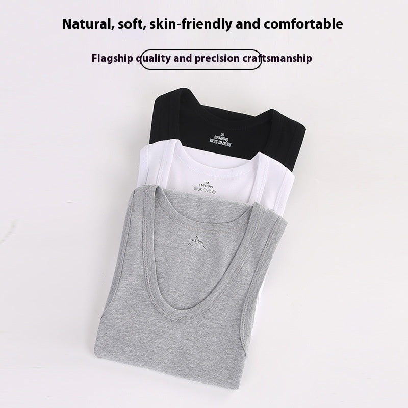 Men's Cotton Slim Fit Sports Vest Breathable Stretch Underwear