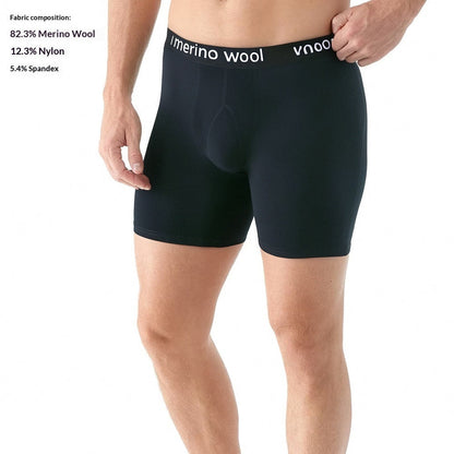 Mens Merino Wool Athletic Boxer Briefs