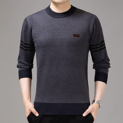 Autumn Men's Thick Knitted Sweaters For Middle-aged
