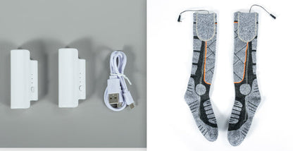 Electric Temperature Adjustable Heating Socks For Men And Women