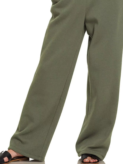 Zenana Fleece Sweatpant with Pockets