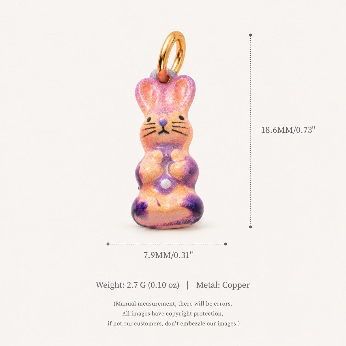 Cute Animal Bunny Pendant Necklace