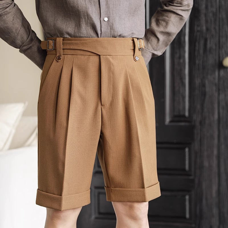 Italian Retro Suit Shorts Men