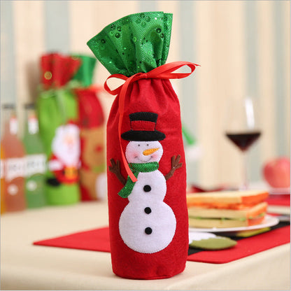 Christmas Wine Bottle Socks Decor