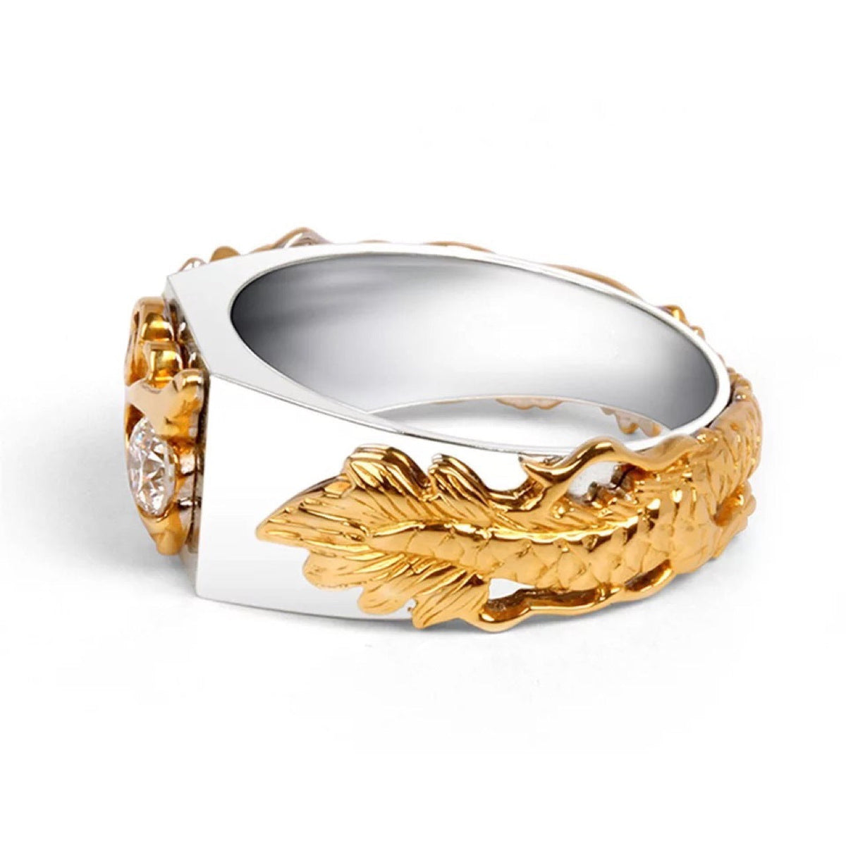 Men's Dragon Zircon Ring