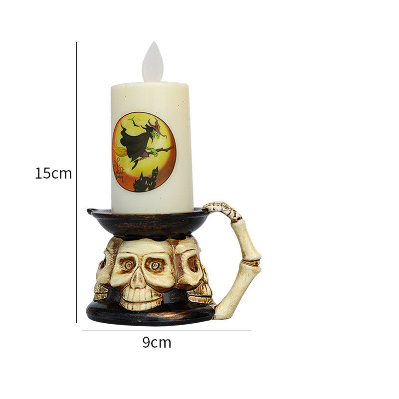 Halloween simulation candle decoration light