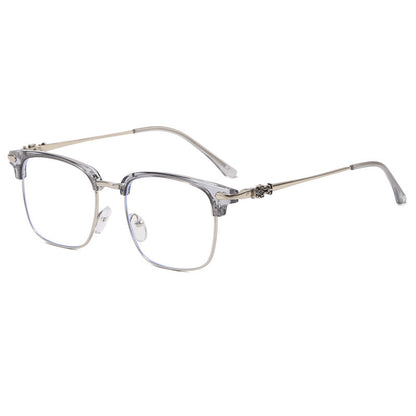 Men's Business Versatile Metal Frame Flat Lens