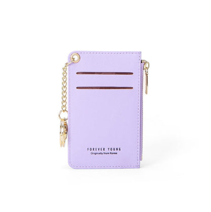 Cute personality Mini slim card cover simple zero wallet
