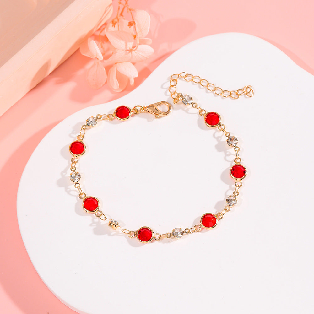 Stylish Personalized Accessory Colorful Crystal And Rhinestone Bracelet