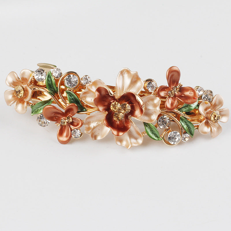 Crystal Painted Plum Hair Accessories