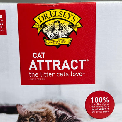 DR. ELSEY'S Precious Cat Attract Clumping Clay Cat Litter 20 Lb Red & White