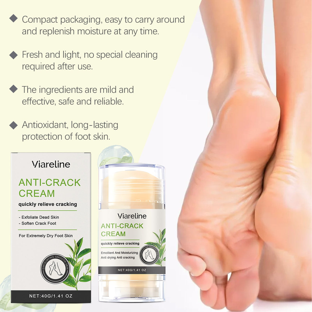 Foot Care Stick Soothes Dry, Hydrates And Moisturizes Foot Skin Daily Care Stick