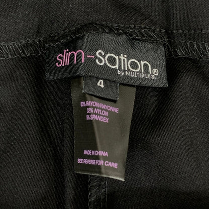 MULTIPLES Relaxed Leg Pant Petite Women's Sz 4 Black