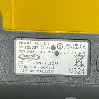 SPECTRA PRESICION Survey Tripod LL100N-3 Self Leveling Laser Level HR320 Receiver
