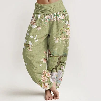 Women's Cotton Direct-print Springsummer Trousers