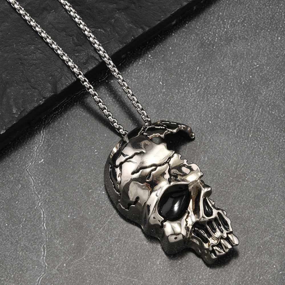 Mens Hip-Hop Retro Statement Pendant Necklace