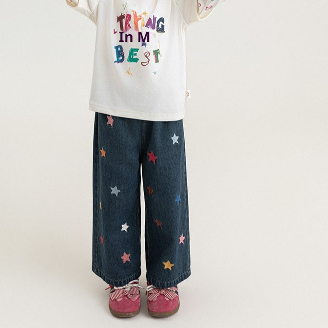Kids Autumn Soft And Breathable Jeans