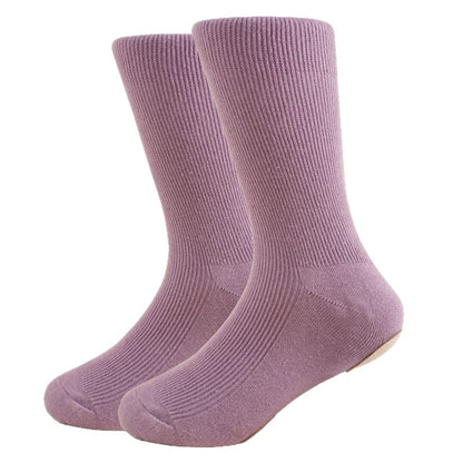 Womens Spring Autumn Dance Socks With Leather Soles Non-slip For Modern Dance Practice