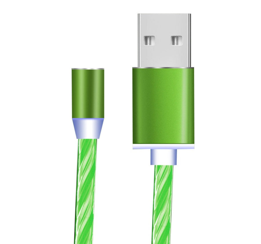 Magnetic Flowing Light Data Cable iPhone Android Type-C