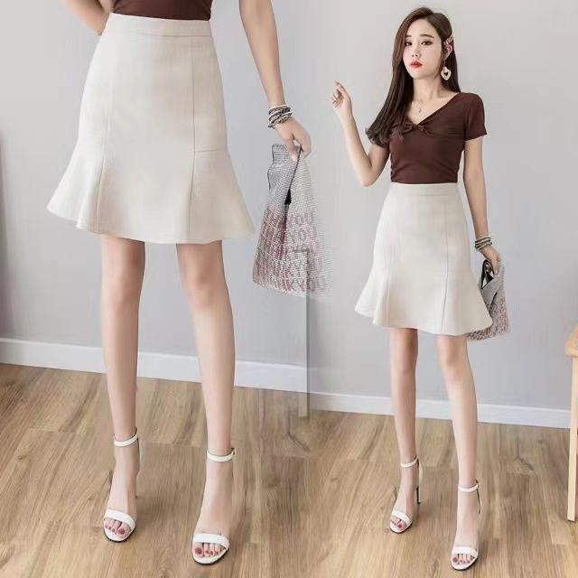 Solid-color Modesty-safe Fishtail Dress For Women