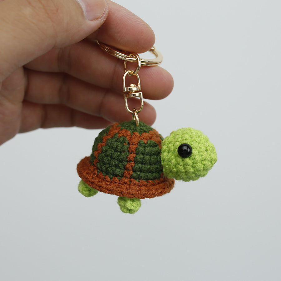 Creative Knitted Turtle Pendant Keychain