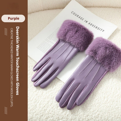 Warm Soft Personalized Gloves For Women