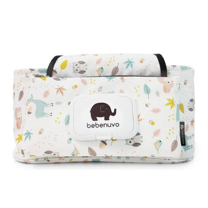 Print Strollers Baby Trolley Bag with Detachable Handbag Multifunctional Baby Stroller Organizer Pram Buggy Cart Hanging Bag XV2