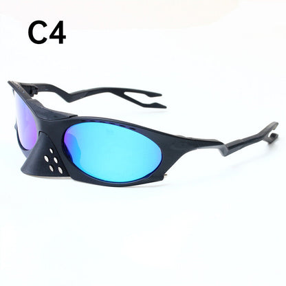 2025 Men's Outdoor Sunglasses: Y2K Cycling/Driving, Polarized, Windproof, INS Trendy